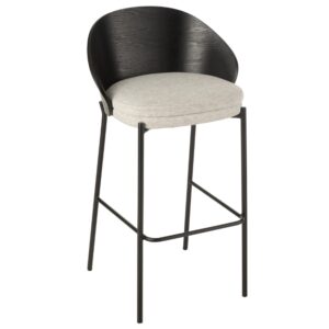 Čern&aacute; dřevěn&aacute; barov&aacute; židle J-line Carter 76