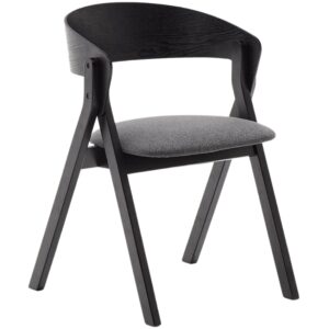 Čern&aacute; dřevěn&aacute; j&iacute;deln&iacute; židle Kave Home Godia