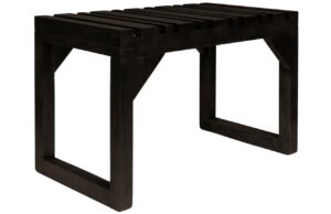 Čern&aacute; dřevěn&aacute; lavice DUTCHBONE JAKUB 70 x 40 cm