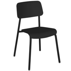 Čern&aacute; hlin&iacute;kov&aacute; zahradn&iacute; židle Fermob Studie
