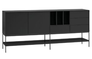 Čern&aacute; komoda Teulat Platt 220 x 45 cm