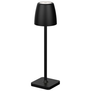 Čern&aacute; kovov&aacute; nab&iacute;jec&iacute; stoln&iacute; LED lampa Nova Luce Colt S