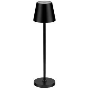 Čern&aacute; kovov&aacute; nab&iacute;jec&iacute; stoln&iacute; LED lampa Nova Luce Petit