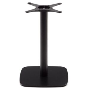 Čern&aacute; kovov&aacute; podnož k barov&eacute;mu stolu Kave Home Dina 70