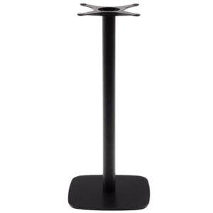 Čern&aacute; kovov&aacute; podnož k barov&eacute;mu stolu Kave Home Dina 96 cm