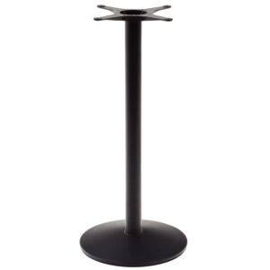 Čern&aacute; kovov&aacute; podnož k barov&eacute;mu stolu Kave Home Esilda 96 cm