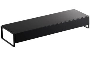 Čern&aacute; kovov&aacute; př&iacute;davn&aacute; police Yamazaki Tower 46/82 x 14 cm