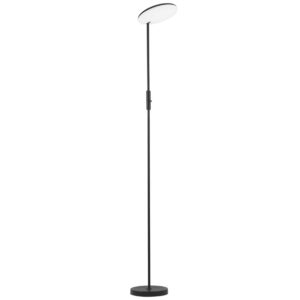 Čern&aacute; kovov&aacute; stojac&iacute; LED lampa Nova Luce Notos 205 cm
