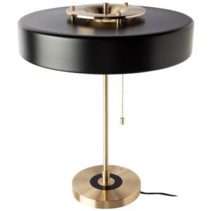 Čern&aacute; kovov&aacute; stoln&iacute; lampa Angel Cerd&aacute; No. 8061