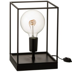 Čern&aacute; kovov&aacute; stoln&iacute; lampa J-line Angul