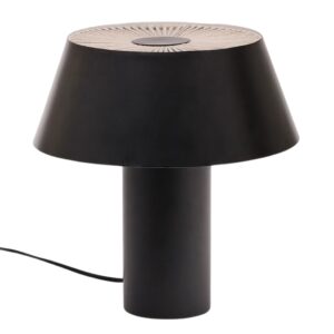 Čern&aacute; kovov&aacute; stoln&iacute; lampa Kave Home Ancare