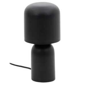 Čern&aacute; kovov&aacute; stoln&iacute; lampa Kave Home Monze