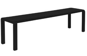 Čern&aacute; kovov&aacute; zahradn&iacute; lavice ZUIVER VONDEL 175 x 45 cm