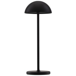 Čern&aacute; kovov&aacute; zahradn&iacute; stoln&iacute; LED lampa Nova Luce Rose