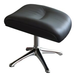 Čern&aacute; kožen&aacute; podnožka FLEXLUX MORE 44 x 35 cm