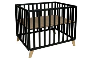 Čern&aacute; lakovan&aacute; hrac&iacute; ohr&aacute;dka Quax Alix 75 x 95 cm