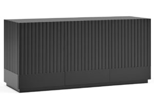 Čern&aacute; lakovan&aacute; komoda Teulat Doric 148 x 48 cm