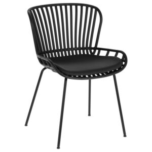 Čern&aacute; plastov&aacute; j&iacute;deln&iacute; židle Kave Home Surpik