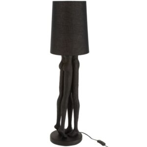 Čern&aacute; stojac&iacute; lampa J-line Couple 89