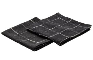 Čern&eacute; bavlněn&eacute; ubrousky Kave Home Ersen