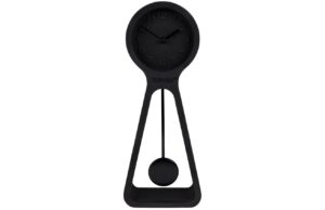 Čern&eacute; betonov&eacute; stoln&iacute; hodiny ZUIVER PENDULUM