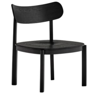 Čern&eacute; dřevěn&eacute; lounge křeslo Teulat Nara