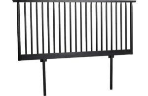 Čern&eacute; dubov&eacute; čelo k posteli ROWICO RIGGINS