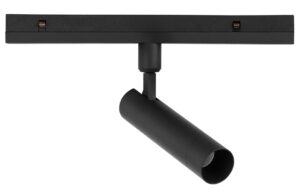 Čern&eacute; kovov&eacute; LED světlo do magnetick&eacute; li&scaron;ty Nova Luce Lod 24