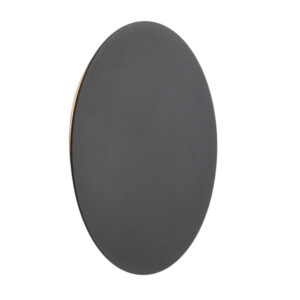 Čern&eacute; kovov&eacute; n&aacute;stěnn&eacute; LED světlo Nova Luce Cyrcle 22 cm