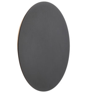 Čern&eacute; kovov&eacute; n&aacute;stěnn&eacute; LED světlo Nova Luce Cyrcle 30 cm