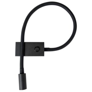 Čern&eacute; kovov&eacute; n&aacute;stěnn&eacute; LED světlo Nova Luce Geneva