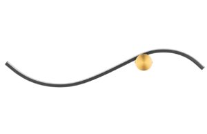 Čern&eacute; kovov&eacute; n&aacute;stěnn&eacute; LED světlo Nova Luce Kima 65 cm