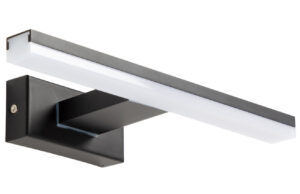 Čern&eacute; kovov&eacute; n&aacute;stěnn&eacute; světlo Kave Home Vissia 30 cm