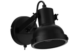 Čern&eacute; kovov&eacute; n&aacute;stěnn&eacute; světlo Nova Luce Ruvi