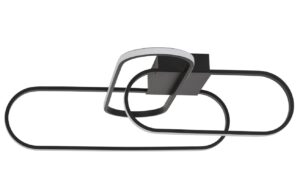 Čern&eacute; kovov&eacute; stropn&iacute; LED světlo Nova Luce Arte 66