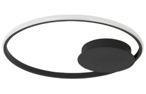 Čern&eacute; kovov&eacute; stropn&iacute; LED světlo Nova Luce Fuline 50 cm