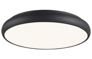 Čern&eacute; kovov&eacute; stropn&iacute; LED světlo Nova Luce Gap 51 cm