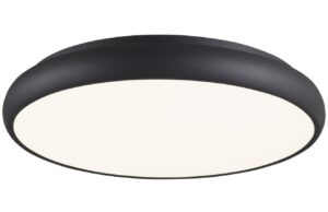 Čern&eacute; kovov&eacute; stropn&iacute; LED světlo Nova Luce Gap 61 cm