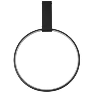 Čern&eacute; kovov&eacute; stropn&iacute; LED světlo Nova Luce Garve 40 cm