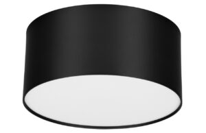 Čern&eacute; kovov&eacute; stropn&iacute; LED světlo Nova Luce Luldo 14 cm