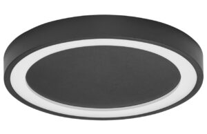 Čern&eacute; kovov&eacute; stropn&iacute; LED světlo Nova Luce Nodi 45 cm