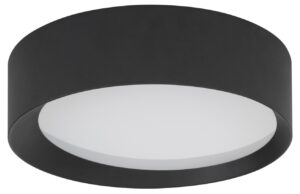 Čern&eacute; kovov&eacute; stropn&iacute; LED světlo Nova Luce Oby 45 cm