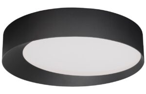 Čern&eacute; kovov&eacute; stropn&iacute; LED světlo Nova Luce Oby 60 cm