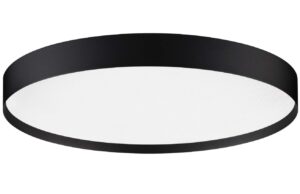 Čern&eacute; kovov&eacute; stropn&iacute; LED světlo Nova Luce Roi 50 cm