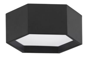 Čern&eacute; kovov&eacute; stropn&iacute; LED světlo Nova Luce Samba 25 cm