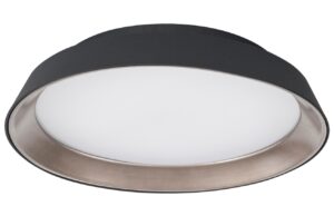 Čern&eacute; kovov&eacute; stropn&iacute; LED světlo Nova Luce Vela 45 cm