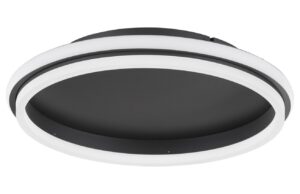 Čern&eacute; kovov&eacute; stropn&iacute; LED světlo Nova Luce Willow 45 cm