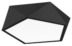 Čern&eacute; kovov&eacute; stropn&iacute; světlo Nova Luce Darius 40 cm