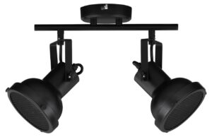 Čern&eacute; kovov&eacute; stropn&iacute; světlo Nova Luce Ruvi 28