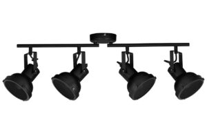 Čern&eacute; kovov&eacute; stropn&iacute; světlo Nova Luce Ruvi 66